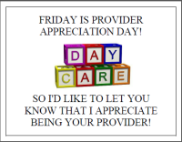 provider appreciation day